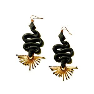 Meesha Farzaneh THE MEDUSA EARRINGS (ORIGINAL SIZE) - Black